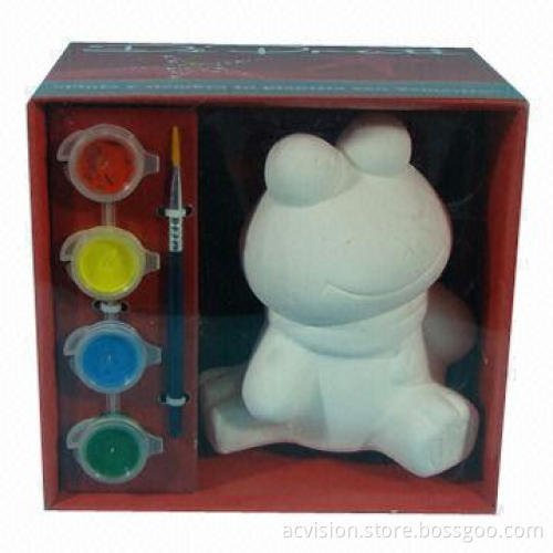 Ceramic Frog Money Bank for Drawing